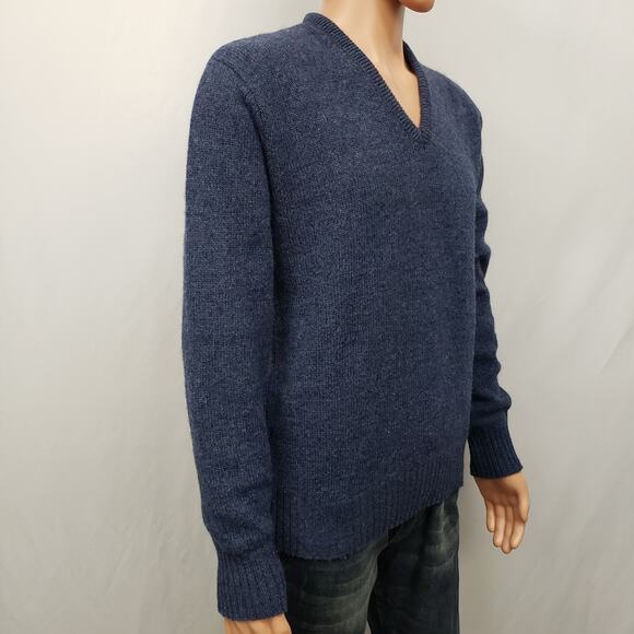 Vintage Robert Bruce Union Made in USA V-neck Sweater Wool Blend M/L - Picture 4 of 11